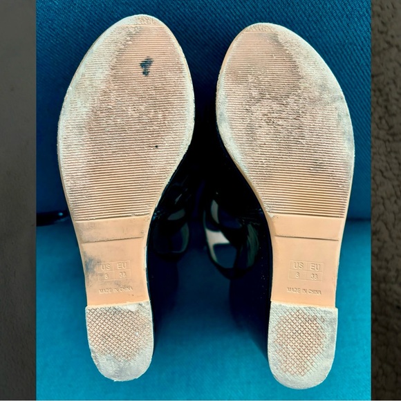 Wedge Platform Sandals Peep Toe Wedge Heel 6.5" Ankle Srap with 2” platform - Picture 6 of 6